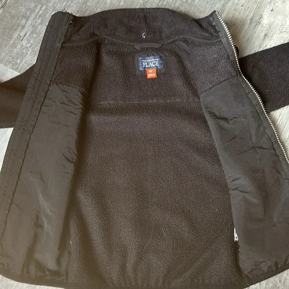 The Childrens Place Lightweight Zip Up Jacket Toddler Size 4T Color Black - Picture 8 of 13